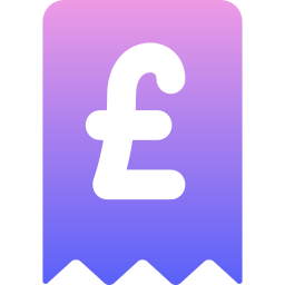 banknoty funtowe ikona