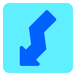 flecha abajo icono
