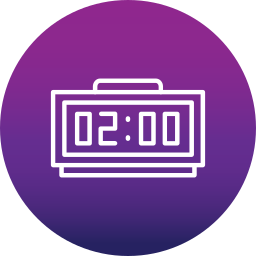 Digital clock icon