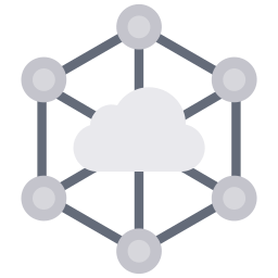 delen in de cloud icoon