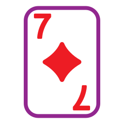 Seven of diamonds icon