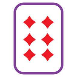 Six of diamonds icon