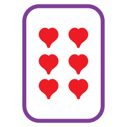 Six of hearts icon