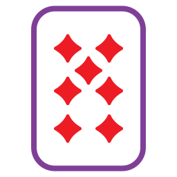 Seven of diamonds icon