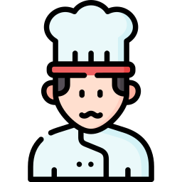 Мужской шеф-повар иконка