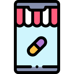 Online pharmacy icon