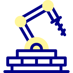 robot industriale icona