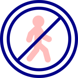 Do not cross icon