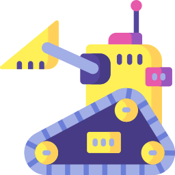robot de chantier Icône