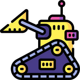 Construction robot icon