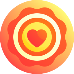 liefdesbadge icoon