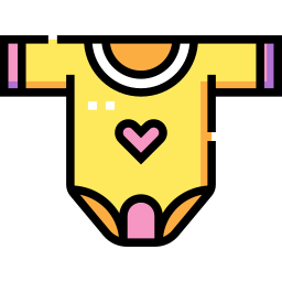 Baby clothes icon