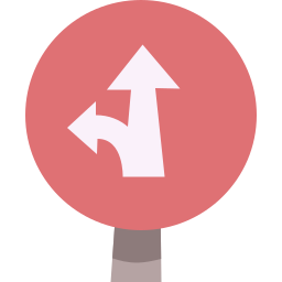 Left sign icon