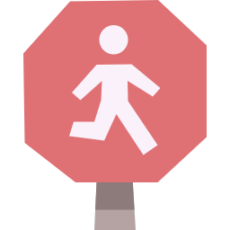 Нет пешехода иконка