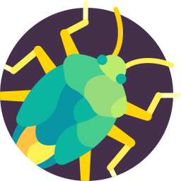 Green stink bug icon