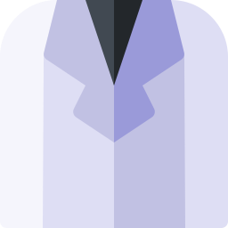 abrigo blanco icono