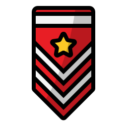 rango militar icono