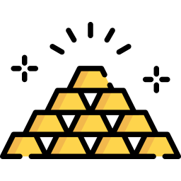lingotes de oro icono