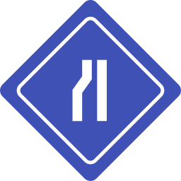camino estrecho icono
