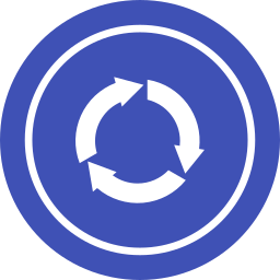 flecha redonda icono