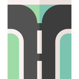 Fork road icon