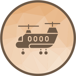 Армейский вертолет иконка