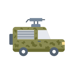 Military jeep icon