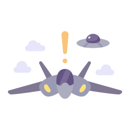 avión de combate icono