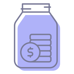 Money jar icon