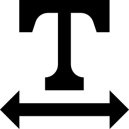 lettergrootte icoon