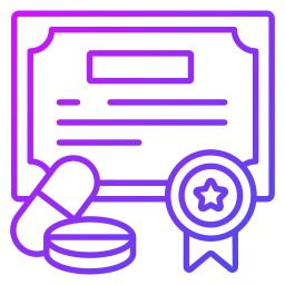 Medical certificate icon