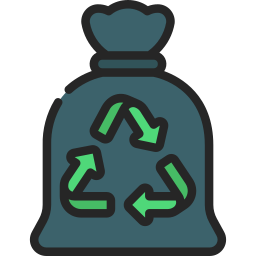 torba z recyklingu ikona