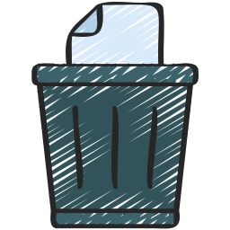 Paper bin icon