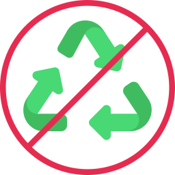 nicht recycelbar icon