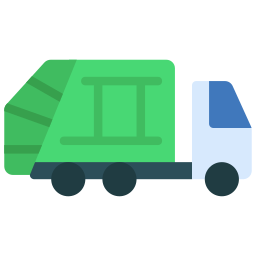 Garbage truck icon