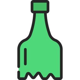 Broken bottle icon