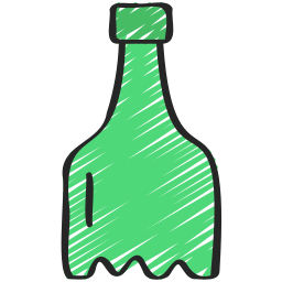 zerbrochene flasche icon