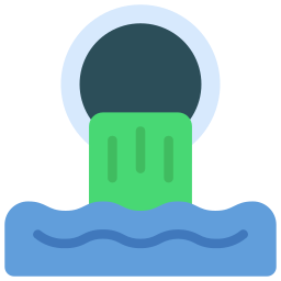 Water pollution icon