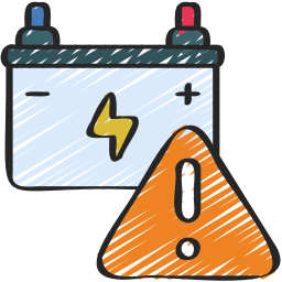 Car battery icon