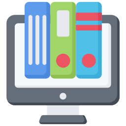 biblioteca en línea icono