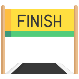 Finish line icon