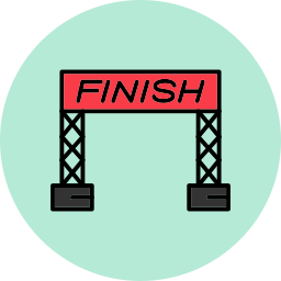 Finish line icon