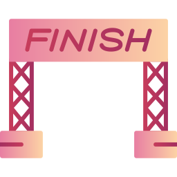 Finish line icon