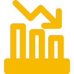 Chart down icon