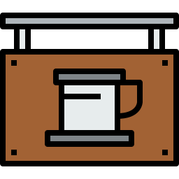 Coffee shop icon