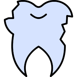 Broken tooth icon