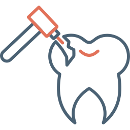 trapano per denti icona