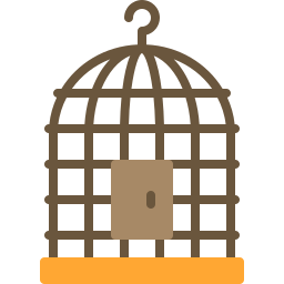 cage à oiseaux Icône