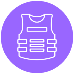 Bulletproof vest icon