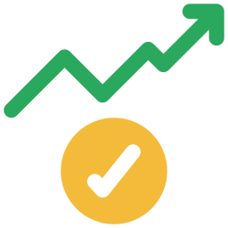 Growth graph icon